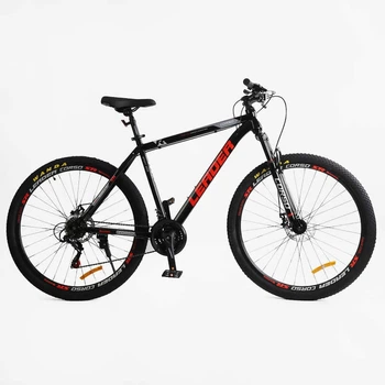 Велосипед Спортивный 29 дюймов Corso Leader LD-300 оборудование Shimano стальная рама 21 дюймов 21 скорость. Black and Red (176556)