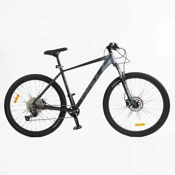 Велосипед Спортивный 29 дюймов Corso APEX PX-688 оборудование Shimano алюминиевая рама 19 дюймов 12 скоростей. Black and Grey (176557)