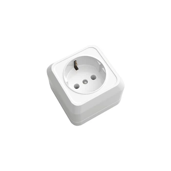 Розетка ELM Simply OD-10E 1 гнездо с заземлением 16А Белая (41-0006)