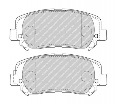 Гальмівні колодки FERODO FDB4999 Jeep Cherokee KL 68225170AA, 68225170AB, 68225170AC