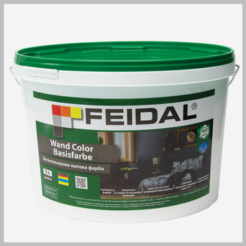 Латексная бесцветная краска Feidal Wand Color Basisfarbe 9 л