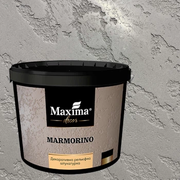 Декоративная рельефная штукатурка Maxima Decor Marmorino Белая 5 кг
