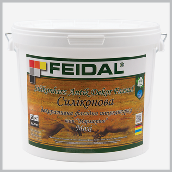 Силиконовая фасадная штукатурка тип Марморино Silikonharz Antik Dekor Fassad Maxi Feidal 20 кг