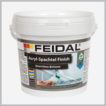 Акриловая финишная шпатлевка Acryl-Spachtel Finish Feidal 1,5 кг