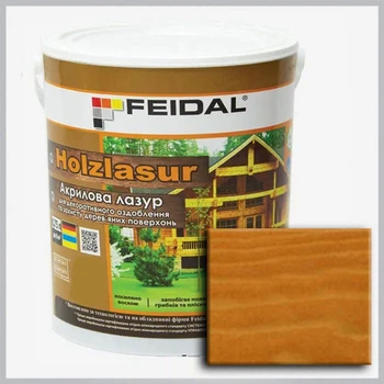Акриловая лазурь Holzlasur Feidal орегон 0,75 л