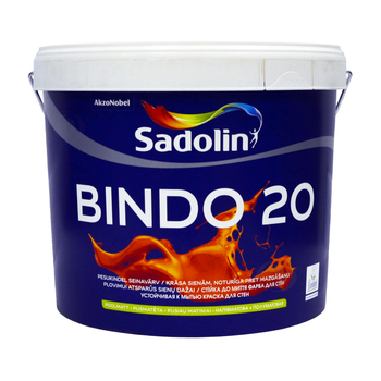 Латексна фарба Sadolin Bindo 20 для стін та стелі Біла BW 10 л