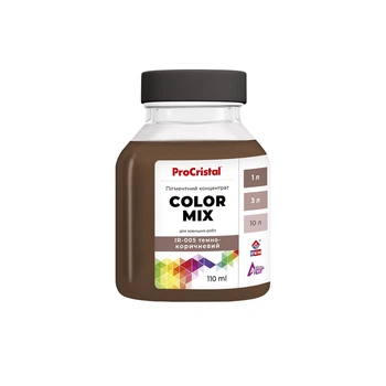 Пігментний концентрат ProCristal Color Mix IR-005 Темно-коричневий 110 мл