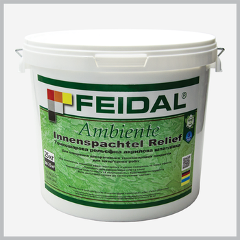 Декоративная рельефная штукатурка Feidal Innenspachtel Relief 25 кг
