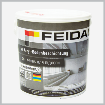 Фарба для підлоги Feidal Acryl-Bodenbeschichtung Безбарвна 2,3 л