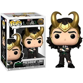Фігурка (примʼята коробка) Фанко Локі Президент Марвел №898 Marvel Loki President Funko B55743