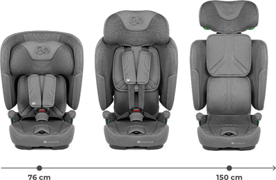 Fotelik samochodowy Kinderkraft Fix2Go i-Size Grey (KCFI2GO0GRY0000)