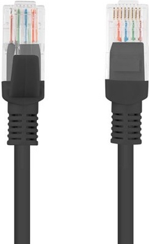 Patchcord Lanberg Cat 5e UTP 1 m Black (PCU5-10CC-0100-BK)