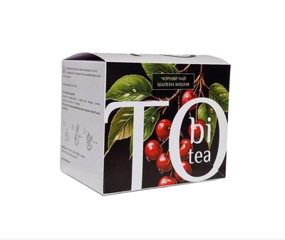 Чай Чорний Шалена вишня Tobi Tea у фільтр-пакетах 20 шт
