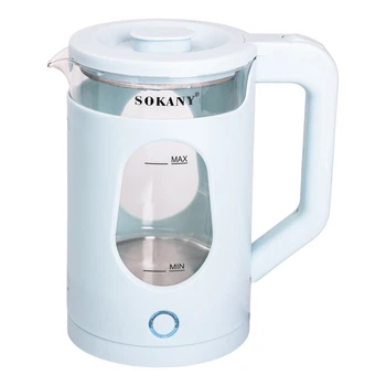 Электрочайник Sokany SK-SH-1071 на 2.3 л 2000 Вт Голубой