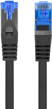 Patchcord Lanberg Cat 6a S/FTP LSZH CCA 1 m Black (PCF6A-10CC-0100-BK)