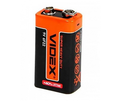 Батарейка крона VIDEX 9V 6F22