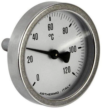 Термометр біметалічний аксіальний Arthermo ART/B 65 (D-63 мм 0-120°С)
