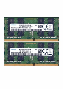 Оперативная память для ноутбука Samsung DDR4 32GB (2x16GB) 2400MHz SO-DIMM 2Rx8 PC4-2400T (M471A2K43DB1-CRC)