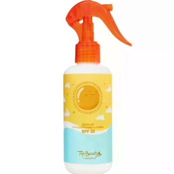 Детский лосьон солнцезащитный, от 3 лет, Top Beauty SPF 50, Топ Бьюти Top Beauty, 200 мл