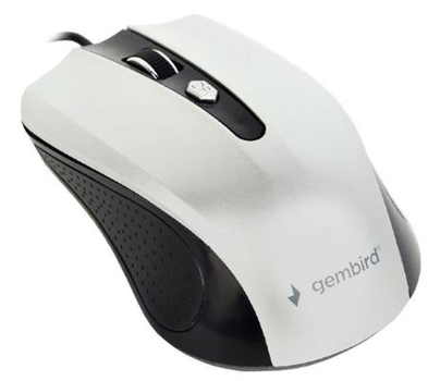 Миша дротова GEMBIRD MUS-4B-01-BS USB Black/Silver