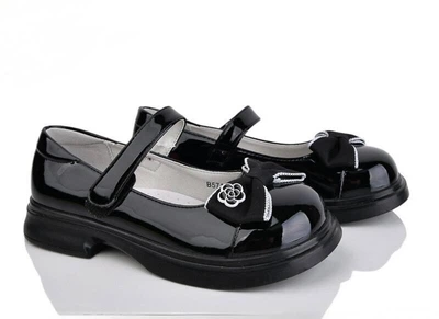 Туфлі дитячі для дівчинки Apawwa 36 чорні B5713 black