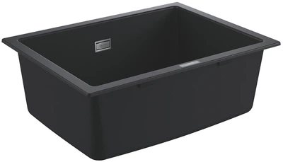 Мийка кухонна GroheK700U кварц. композит, прямокут., без крила, 610х460х210мм, чаша - 1, врізна, чорний граніт