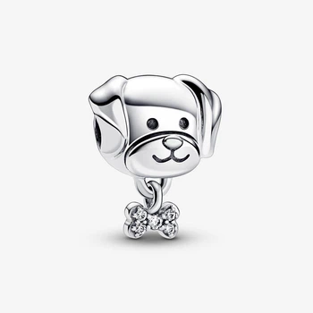 Срібна намистина Pandora Пандора Собака з кісточкою 792254C01