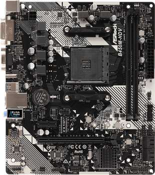 Płyta główna ASRock B450M-HDV R4.0 (sAM4, AMD B450, PCI-Ex16) (J2FMUA100414) - Outlet