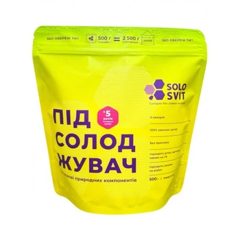 Подсластитель без привкуса, желтый дойпак SoloSvit, 1:5, 500 г