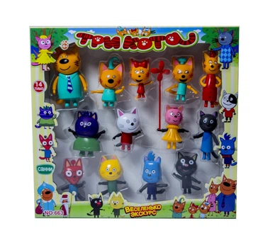 Игровой набор Yufeng Три кота PS63 14 фигурок. Multicolor (2104156382)