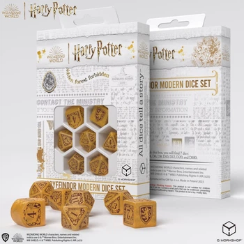Настольная игра Q-Workshop Набор кубиков Harry Potter. Gryffindor Modern Dice Set - Gold (7)