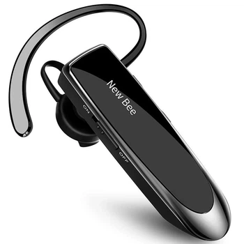Беспроводная bluetooth гарнитура New Bee LC-B41 HD Call с шумоподавлением Black