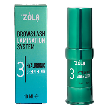 Состав для ламинирования 03 Hyaluronic Green Elixir Zola Color Lab