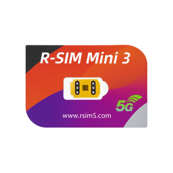 R-SIM MINI 3 для разблокировки iPhone 7–16 Pro Max Активация iOS 16–18.5 без ICCID