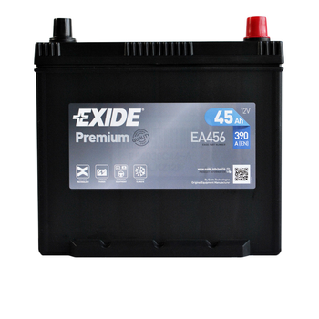 Автомобильный аккумулятор EXIDE Premium Asia 45Аh 390Ah R+ EA456