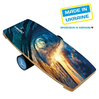 Балансборд Wave-At-Sunset (Balance Board Training System) с прорезиненным роллером (38402419 bb-classic-wave-at-sunset)