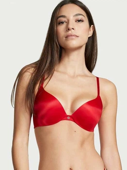 Бюстгальтер з кісточками безшовний Victoria's Secret 26240075 70C Червоний (2126439128962)