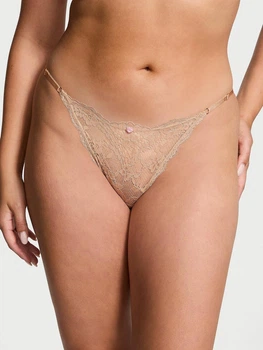 Трусики бикини женские Victoria's Secret 26924348 M Бежевые (2126439129027)
