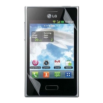 Антишпион приватная плёнка гидрогелевая для смартфона LG Optimus L3 противоударная прозрачная