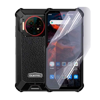 Антишпион приватная плёнка гидрогелевая для смартфона Oukitel WP19 Pro противоударная прозрачная