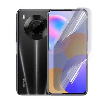 Антишпион приватная плёнка гидрогелевая для смартфона Huawei Y9a противоударная прозрачная