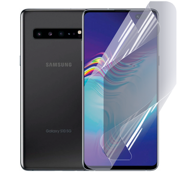 Антишпион приватная плёнка гидрогелевая для смартфона Samsung Galaxy S10 5G противоударная прозрачная