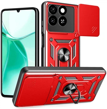 Чехол с защитой камеры 3DGuard ZTE Blade A35 Red (40431-2D)