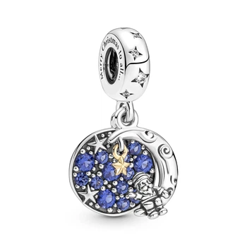 Срібна намистина Pandora Пандора Санта Клаус на місяці 769648C01