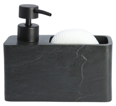 Dozownik HOMLA TEANA 17 x 15 cm czarny
