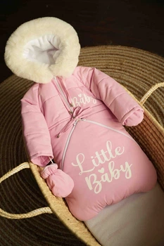 Зимний детский комбинезон-трансформер 3в1 Alisa на овчине "Little Baby" от 0 до 18 месяцев Рост 56-86 (DS1024)