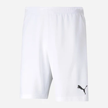 Подростковые шорты на резинке для мальчика Puma Teamrise 70494303 158-164 см Белые (4063699209365)