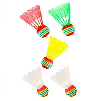 Воланчик для бадмінтона 5 шт набір нейлонових Newt Badminton Shuttlecocks 5 шт різнокольорові NE-BD-003W