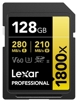 Karta pamięci Lexar Professional 1800x SDXC 128GB (LSD1800128G-BNNNG)