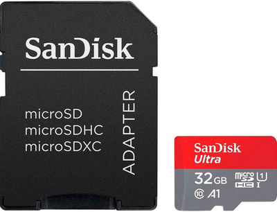 SanDisk Ultra microSDHC 32GB UHS-I + Adapter (SDSQUA4-032G-GN6IA)